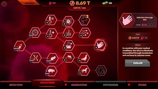 Gameplay screenshot 3 from Patient Zero: Plague game - Simulation game